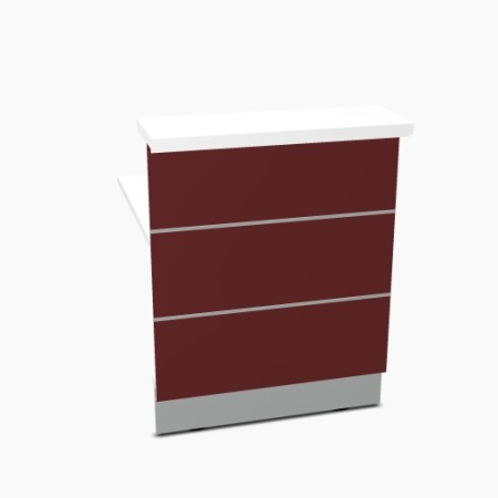 Elément linéaire L. 84,4 X p. 91,7 X h. 110,5cm - VALDE - MDD - LA09L