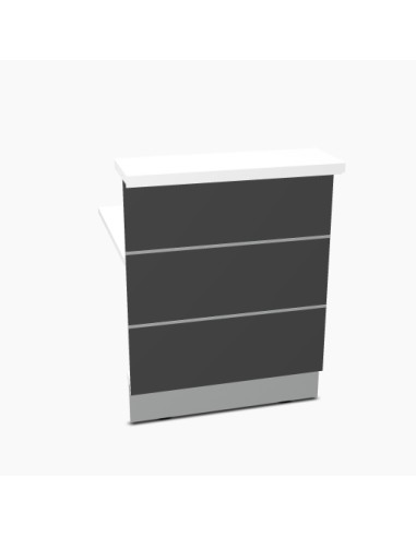 Elément linéaire L. 84,4 X p. 91,7 X h. 110,5cm - VALDE - MDD - LA09L