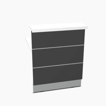 Elément linéaire L. 84,4 X p. 91,7 X h. 110,5cm - VALDE - MDD - LA09L