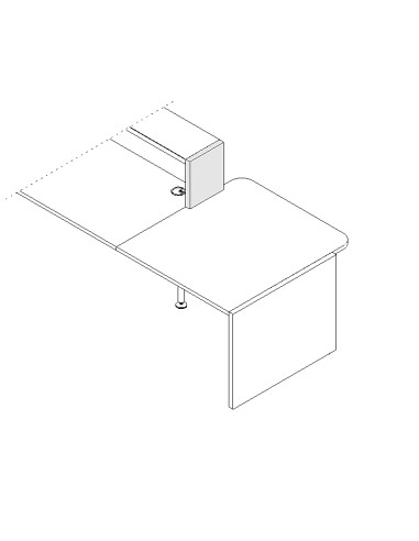 Joue de finition droite L. 30 x P. 3,8 x H. 36,4cm - VALDE - MDD - LAN3P