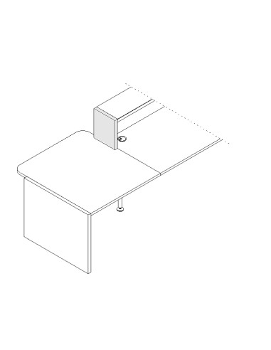 Joue de finition gauche L. 30 x P. 3,8 x H. 36,4cm  - VALDE - MDD - LAN4L