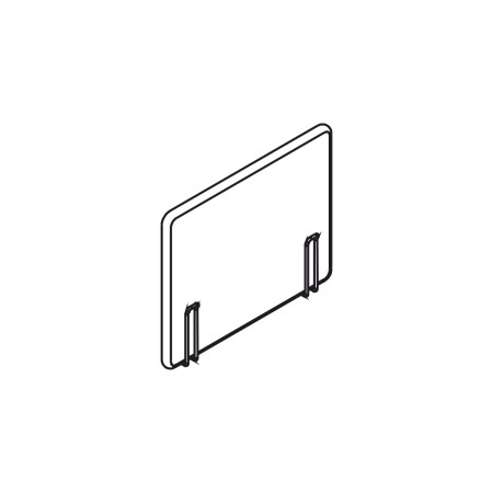 Cloison latérale de bureau L. 80 x H. 80cm - ZUS50 2