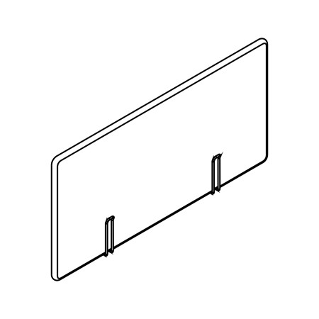 Séparation latérale bench L. 160 x H. 80cm - ZUS51 - MDD 2