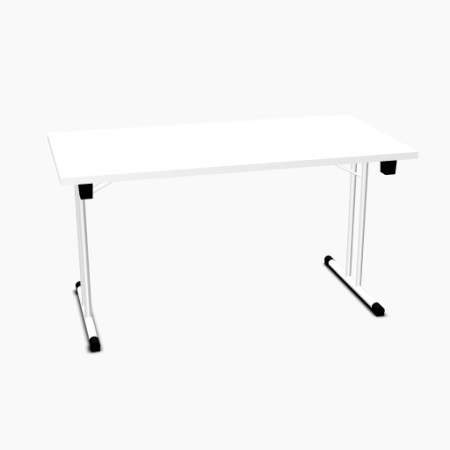 Table pliante L. 139 x P. 69,5 x H. 72,5cm - Table pliable - MDD - PSU07