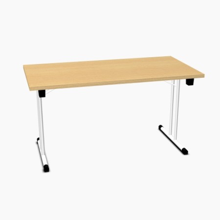 Table pliante L. 139 x P. 69,5 x H. 72,5cm - Table pliable - MDD - PSU07