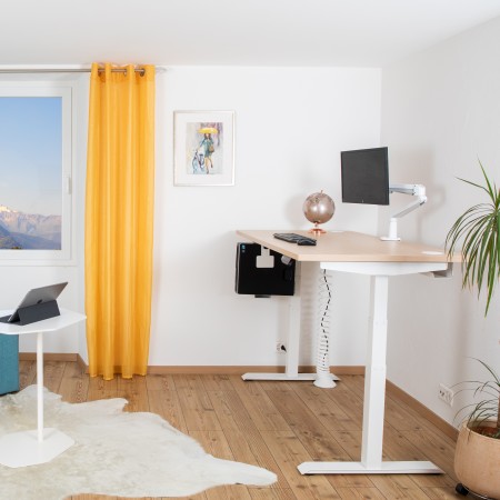 Table assis-debout L. 160 x P. 60 x H. 60-125cm électrique 2