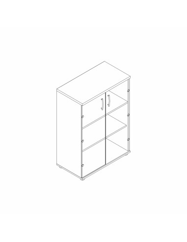 Vitrine L. 80,2 x P. 43,2 x H. 112,9cm - A3504W - MDD