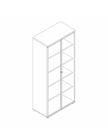 Vitrine L. 80,1 x P. 43,2 x H. 183,3cm - A5504W - MDD