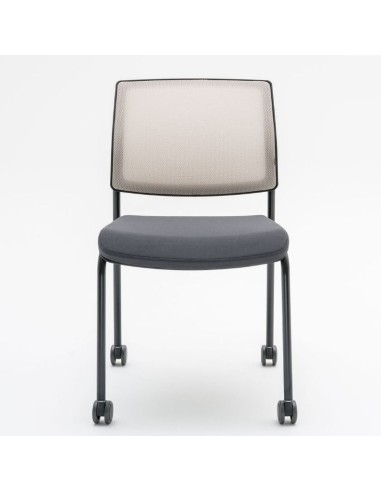 Chaise de réunion sur roulettes professionnelle - Gaya - GY4KN