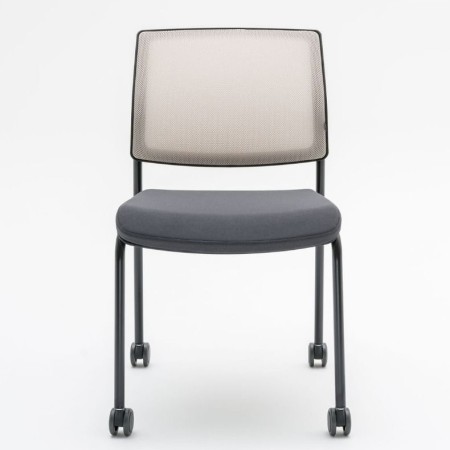 Chaise de réunion sur roulettes professionnelle - Gaya - GY4KN