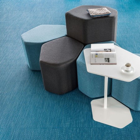 Pouf design et contemporain Bazalto - H. 44cm 2