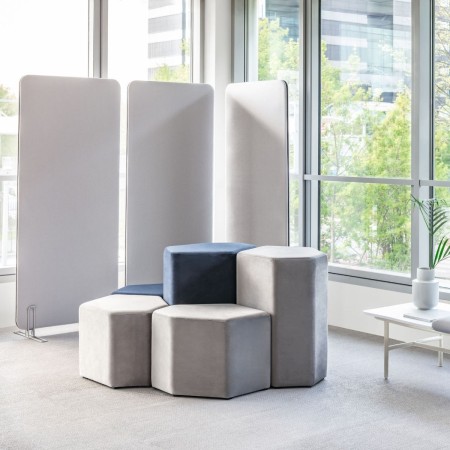 Pouf moderne et design Bazalto - H. 74cm 2