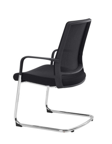 Chaise conférence luge noir confortable - 4560 - Edwin