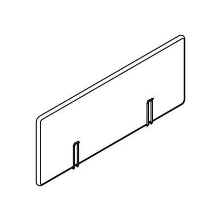 Cloison latérale bench L. 120 x H. 65cm - ZUS11 - MDD 2