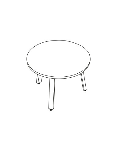 Table basse diamètre 80cm - Ogi A - MDD - PLF82