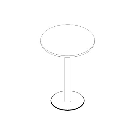 Table haute ronde diamètre 55cm 2
