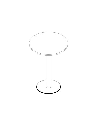 Table haute ronde diamètre 55cm