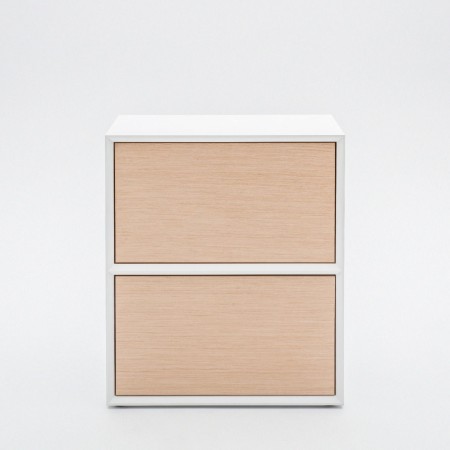 Armoire 2 tiroirs design - L. 80 x P. 45 x H. 92cm - GAV15 - Gravity 2