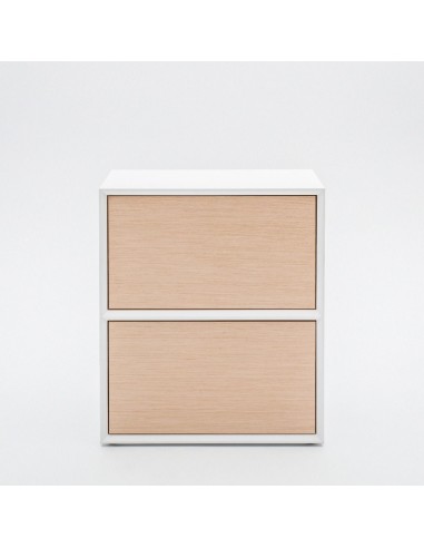 Armoire 2 tiroirs design - L. 80 x P. 45 x H. 92cm - GAV15 - Gravity