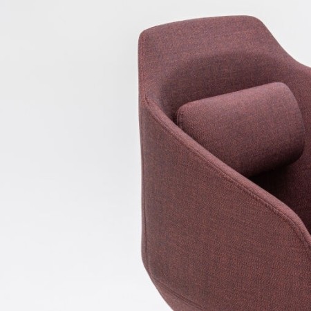 Chaise réunion - pieds bois massif - pivotant - UFP9 - MDD