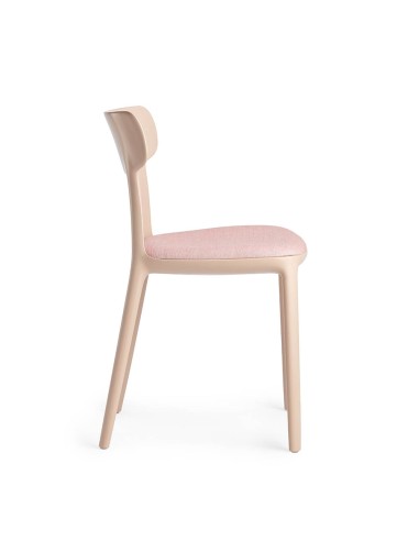 Chaise Canova en tissu recyclé – design rembourré et responsable