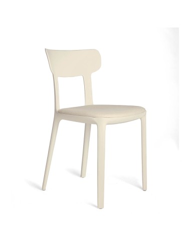 Chaise moderne écoresponsable – assise tissu rembourré, modèle Canova