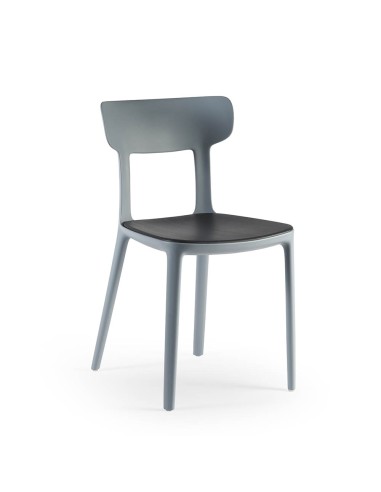 Chaise moderne en bois et plastique – modèle élégant Canova Wood