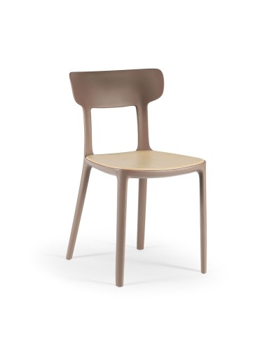 Chaise Canova Wood – alliance bois chaud et plastique épuré
