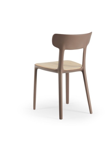 Chaise en bois et plastique – style moderne Canova Wood