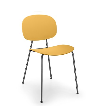 Tondina Pop – Chaise design en plastique et métal, parfaite pour un intérieur moderne et coloré