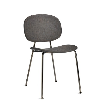 Chaise Tondina Pop – Confort et style avec une assise rembourrée en tissu et un piétement fin en métal