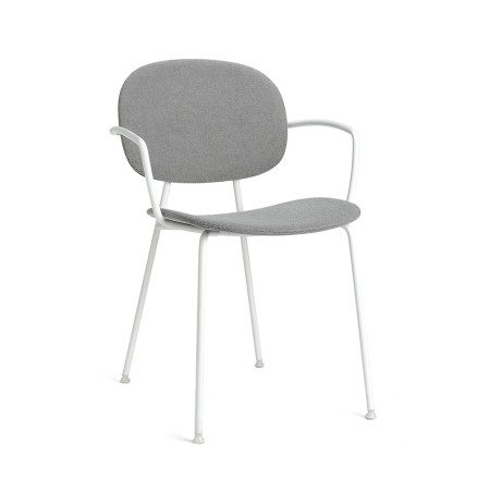 Chaise Tondina Pop – Assise rembourrée en tissu et accoudoirs intégrés pour un confort optimal au quotidien