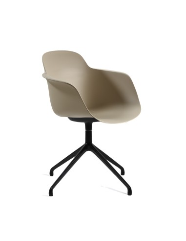 Chaise de réunion pivotante avec coque plastique – Sicla