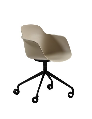 Chaise de bureau à roulettes avec coque plastique – Sicla