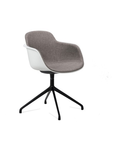 Chaise de réunion pivotante avec intérieur tapissé – Sicla