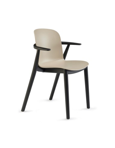 Mobilier de bureau avec base bois et support bras – Relief