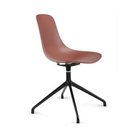 Chaise design coque plastique pieds étoile