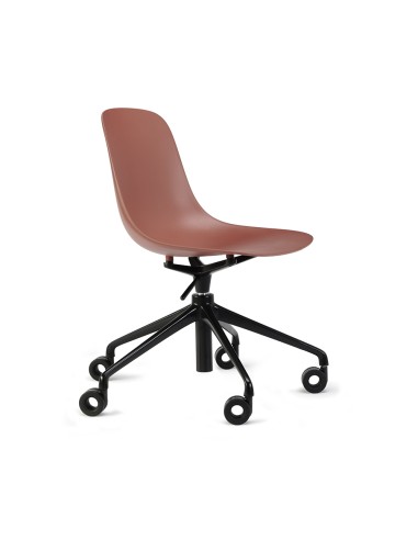 Siège de bureau hauteur réglable Pure Loop Mono rouge et noir moderne