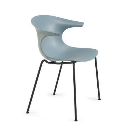chaise en plastique pour bureau en plastique noir - moderne et design