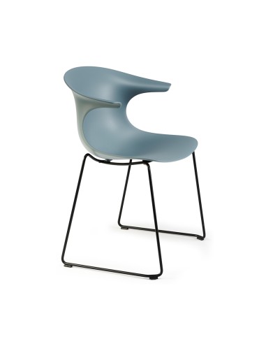 fauteuil d’accueil design et confortable - Loop Mono en bleu