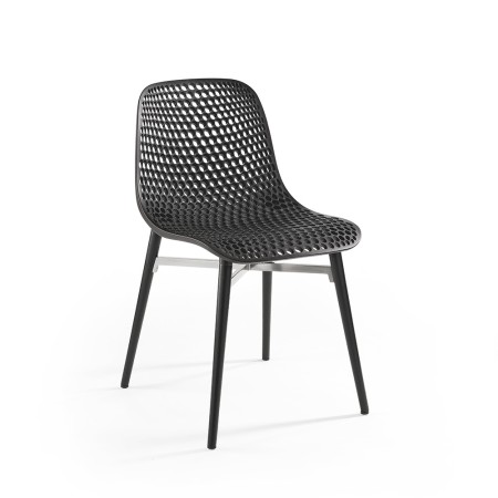 Chaise pour extérieur design modern en noir - Next 4 legs