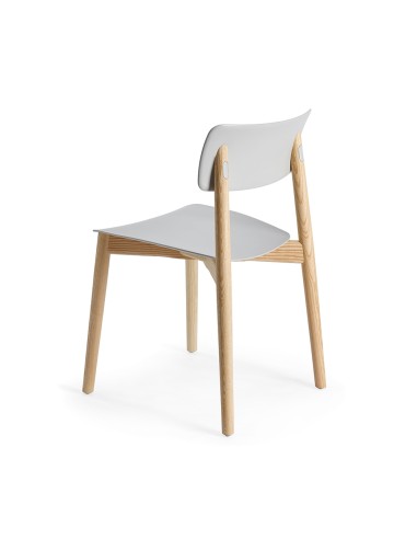 Chaise Eastwood - confortable et original  - bois et plastique curvé