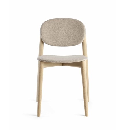 Chaise Harmo en hêtre avec assise tissu confort 