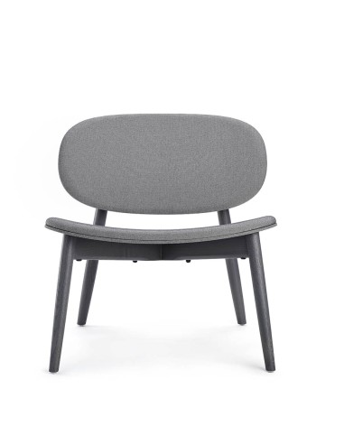 Vue de face de la chaise relax en tissu - Harmo