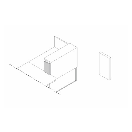 Joue de finition droite L. 18,2 x P. 2,8 x H. 35cm 2