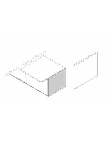 Pied bas gauche L. 82 x P. 2,8 x H. 74cm
