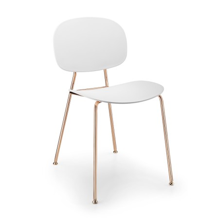 Tondina Pop – Chaise empilable au design épuré, idéale pour espaces de vie ou professionnels