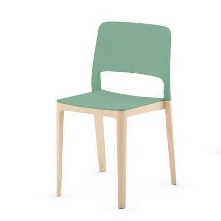 Chaise design vert de biais - Settesusette