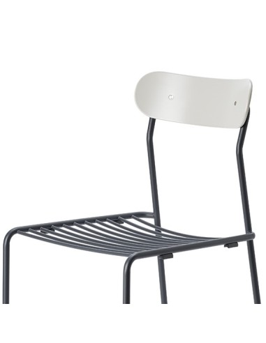 Chaise Uti en acier et plastique - pour extérieurs 