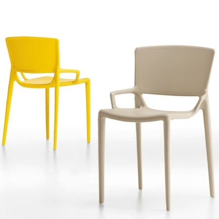 Chaise Fiorellina en coloris divers - design minimaliste en plastique	